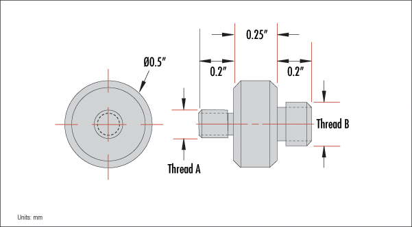 M4 Male to M4 Male, Thread Adapter | 에드몬드 옵틱스