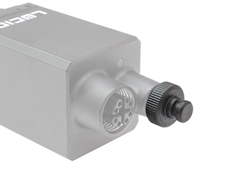 M8 GPIO IP67 Cap on a Lucid Vision Labs Triton Camera