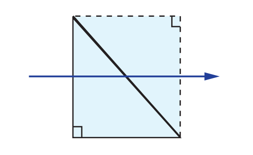 Right Angle Prism Tunnel Diagram